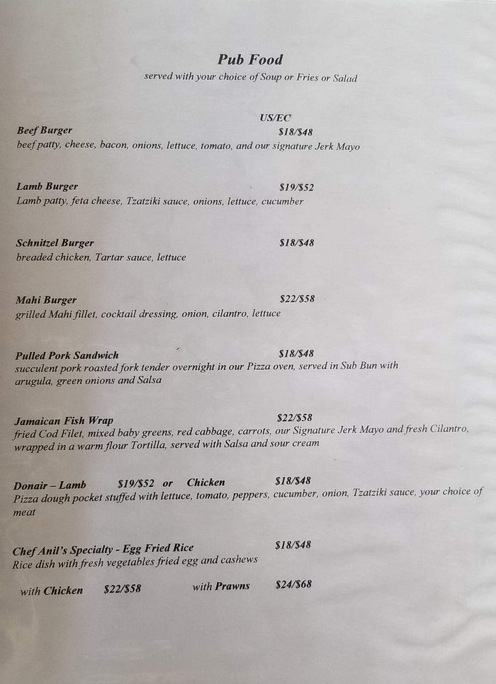 Nevis Peak Brewery Pub & Trattoria-menu1