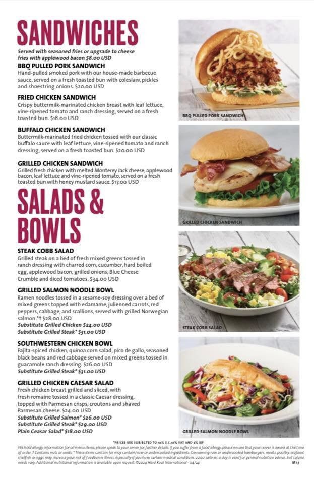 Hard Rock Cafe Menu-4