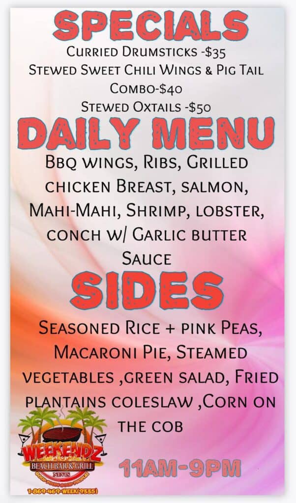 Weekendz-Bar-and-Grill-Menu