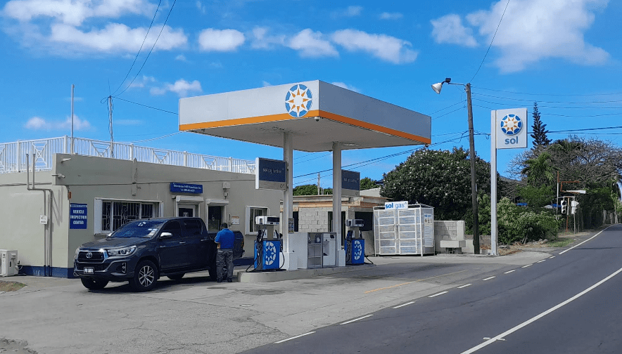 Sol Gas Station St. Kitts