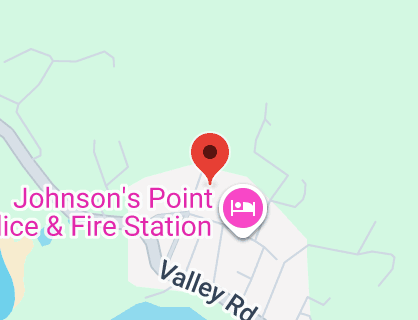 Map of Johnson's Point, Locas Gate RD, Thomas Rd, Village, Antigua & Barbuda