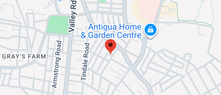 Map of St John's, Antigua & Barbuda
