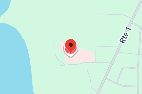 Map of Codrington, Barbuda
