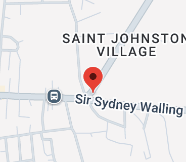 Map of Corner of Sir George Walter & Sir Sydney Walling Highway AG, Antigua & Barbuda