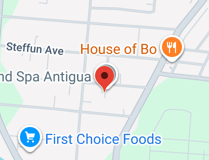 Map of AG, Antigua & Barbuda