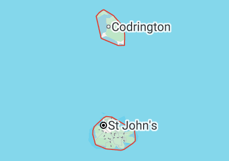 Map of Antigua & Barbuda