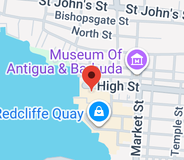 Map of Heritage Quay, High St, St John's, Antigua & Barbuda