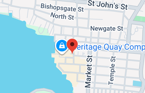 Map of The Heart of St. Johns, Antigua & Barbuda