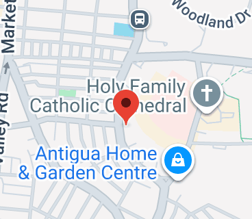 Map of Omega Plaza Building, Independence Dr, St. #1, Antigua & Barbuda
