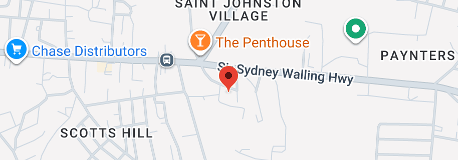 Map of Sir Sydney Walling Hwy, St. John's, Antigua