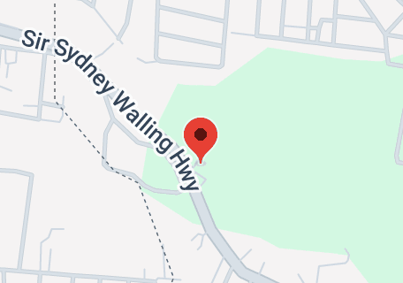 Map of Sir Sydney Walling Highway AG, Antigua & Barbuda