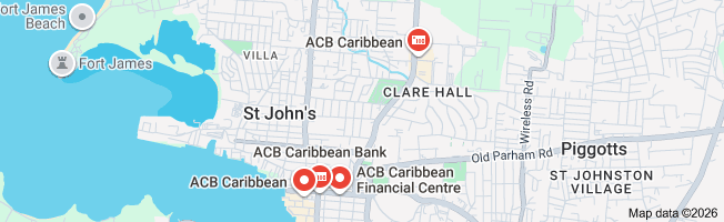 Map of 45C4+G29, Thames & Market Streets, Thames St, St John's, Antigua & Barbuda