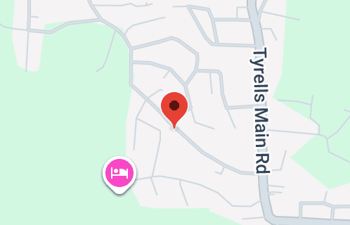 Map of Tyrells Estate, Olney Frederick Rd, Tyrells Main Rd, Antigua & Barbuda