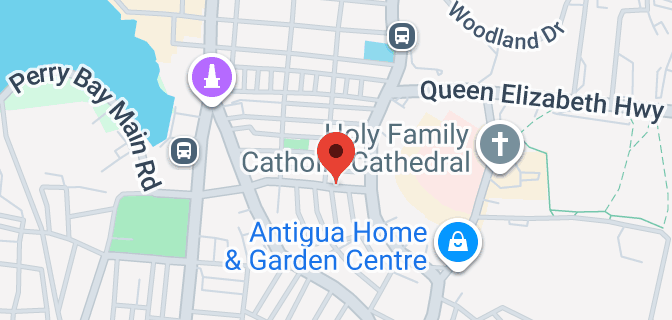 Map of Sir Vivian Richards St, St John's, Antigua & Barbuda