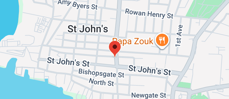 Map of Popeshead Street, Antigua & Barbuda
