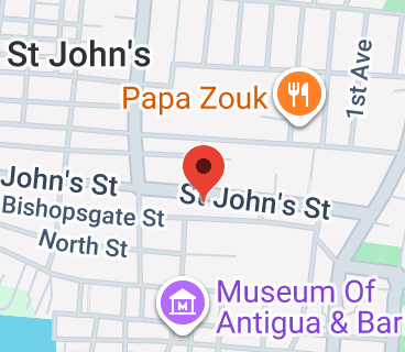 Map of 45F4+QJJ, Bishopsgate St, St John's, Antigua & Barbuda
