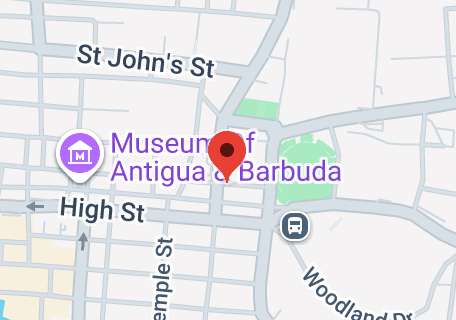 Map of 45C5+QPR, Long St, St John's, Antigua & Barbuda