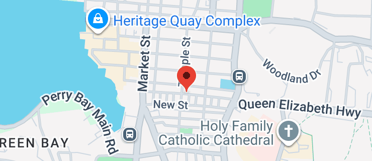 Map of South St, St John's, Antigua & Barbuda