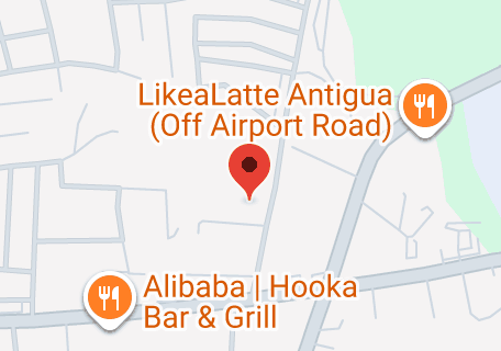 Map of 45HP+25X, Cassada Gardens, Antigua & Barbuda