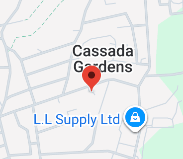 Map of Cassada Gardens, Antigua & Barbuda