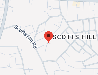 Map of Scotts Hill Antigua, St. John's, Antigua