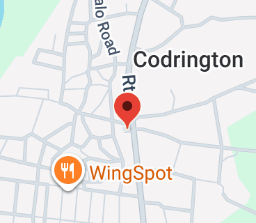Map of Rte 1, Codrington, Barbuda