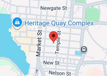 Map of Nevis St, St. Johns's, Antigua & Barbuda