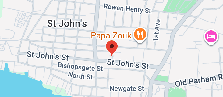 Map of 45G4+2H2, St George's St, St John's, Antigua & Barbuda